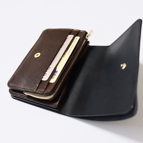 forme Short Wallet Cordvan black フォルメ 財布 - 折り財布